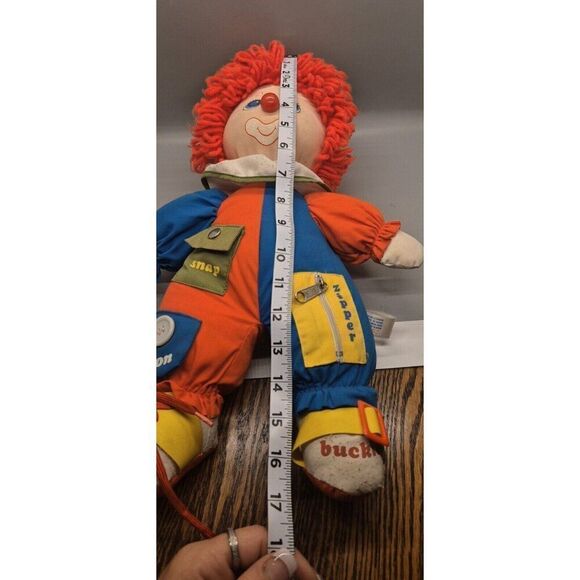 Vintage 1983 Amtoy Learn To Dress Clown Plush Stuffed Toy American Greetings 17" - Picture 4 of 6